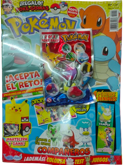 Revista Pokémon número 4 - Bolsita Pokéballs