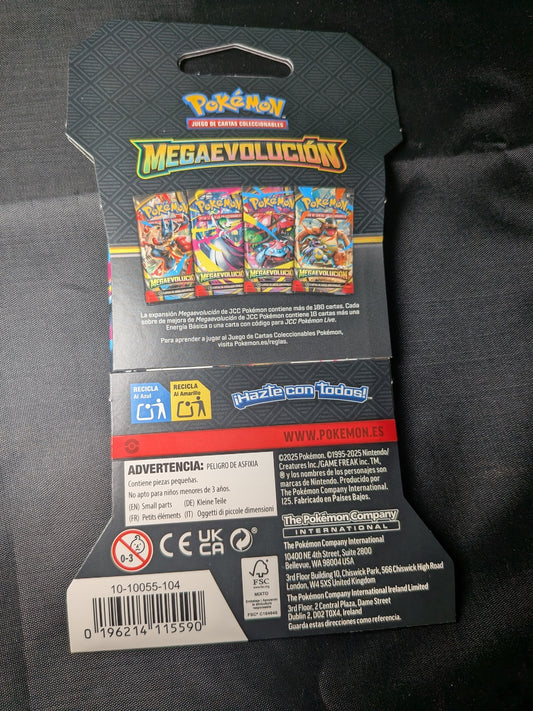 Blister con 1 sobre de Pokémon TCG - Megaevolución - Imagen 2