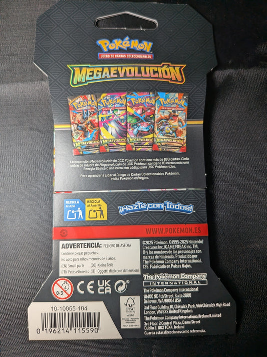 Blister con 1 sobre de Pokémon TCG - Megaevolución - Imagen 4