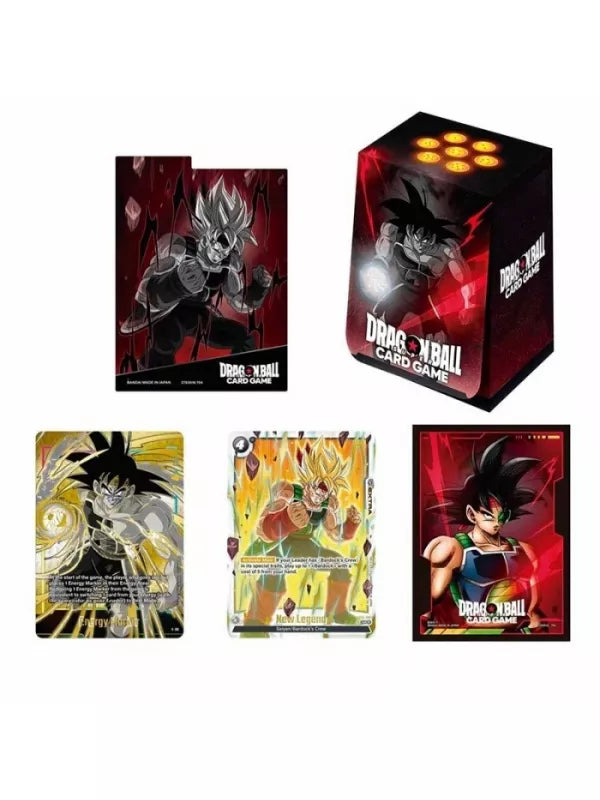 Dragon Ball TCG Card Game - Caja + fundas - Fusion World - Set 01 Bardock