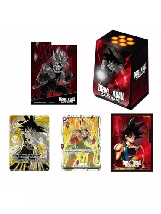 Dragon Ball TCG Card Game - Caja + fundas - Fusion World - Set 01 Bardock