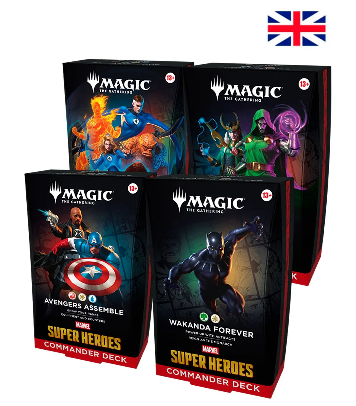 Commander Display - Marvel Super Heroes Inglés - Magic The Gathering - The Fantastic Four