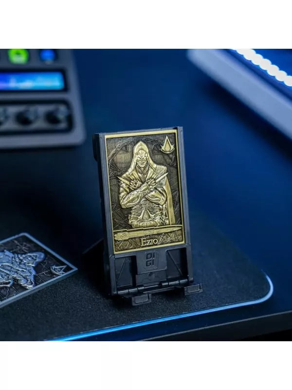 Digiplate Starter Pack - Soporte para móvil y 3 placas de metal con realidad aumentada de Assassin's Creed Exquisite Gaming