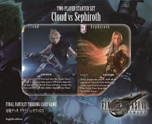 Final Fantasy VII - Set de iniciación para dos jugadores Cloud VS Sefirot TCG - Edición española