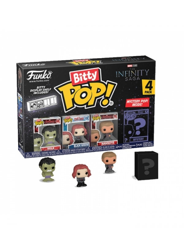 Funko Bitty POP Marvel Infinity Saga - Hulk Lote 4 Figuras