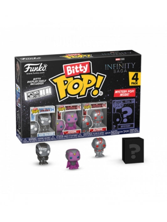 Funko Bitty POP Marvel Infinity Saga - War Machine Lote 4 Figuras