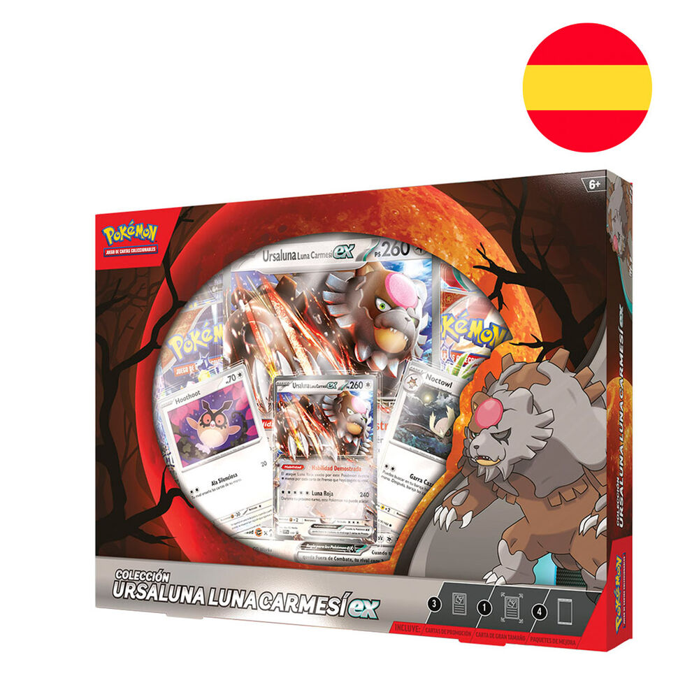 Caja Pokémon TCG - Colección Ursaluna Luna Carmesí EX - Castellano