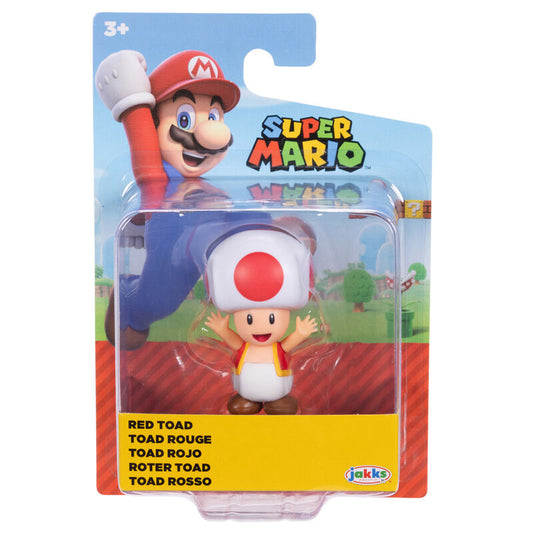 Super Mario - Figura Toad Rojo - 5CM