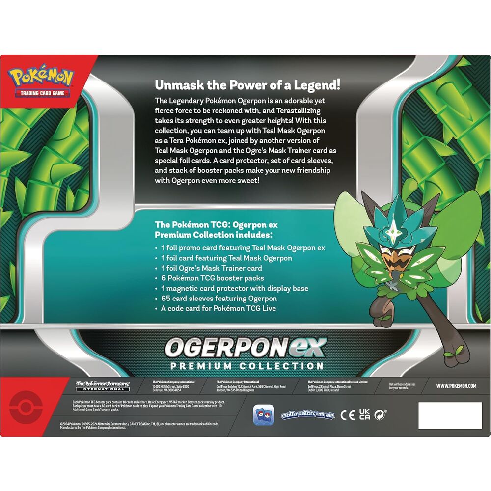 Caja Pokémon TCG - Colección Prémium Ogerpon EX - Inglés