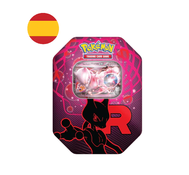 Lata Pokémon TCG Team Rocket - Mewtwo EX - Castellano