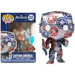 Funko POP! Marvel Avengers Captain America 32 Special Edition Art Series