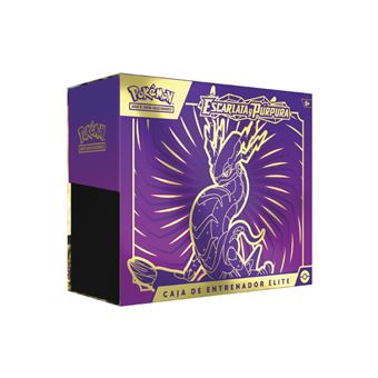 Caja Entrenador Elite Trainer Box Escarlata y Púrpura en castellano. Pokemon TCG. Caja Miraidon