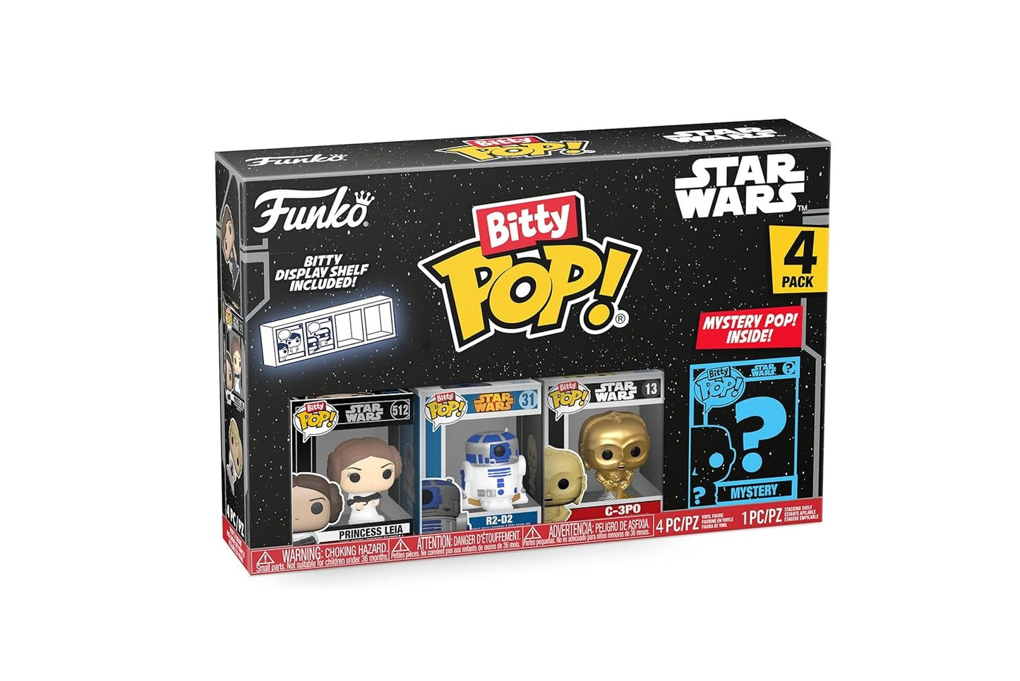 Funko Bitty POP Star Wars - Princess Leia Lote 4 Figuras