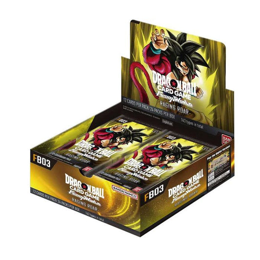 Caja de cartas TCG Dragon Ball Fusion World Raging Roar FB03