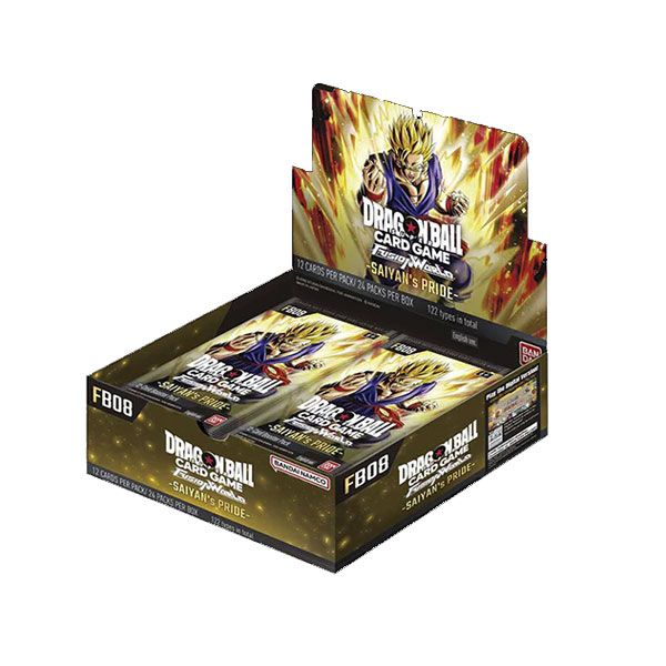 Caja de cartas TCG Dragon Ball Fusion World Saiyan's Pride FB08 - Inglés