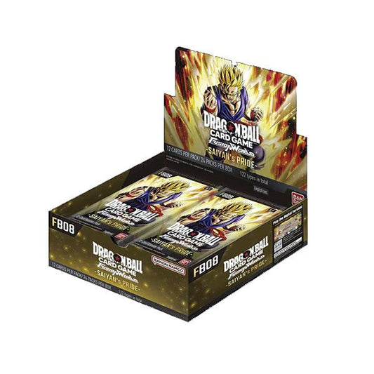 Caja de cartas TCG Dragon Ball Fusion World Saiyan's Pride FB08 - Inglés
