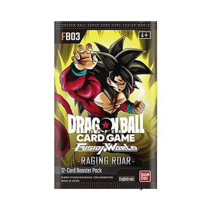 Caja de cartas TCG Dragon Ball Fusion World Raging Roar FB03