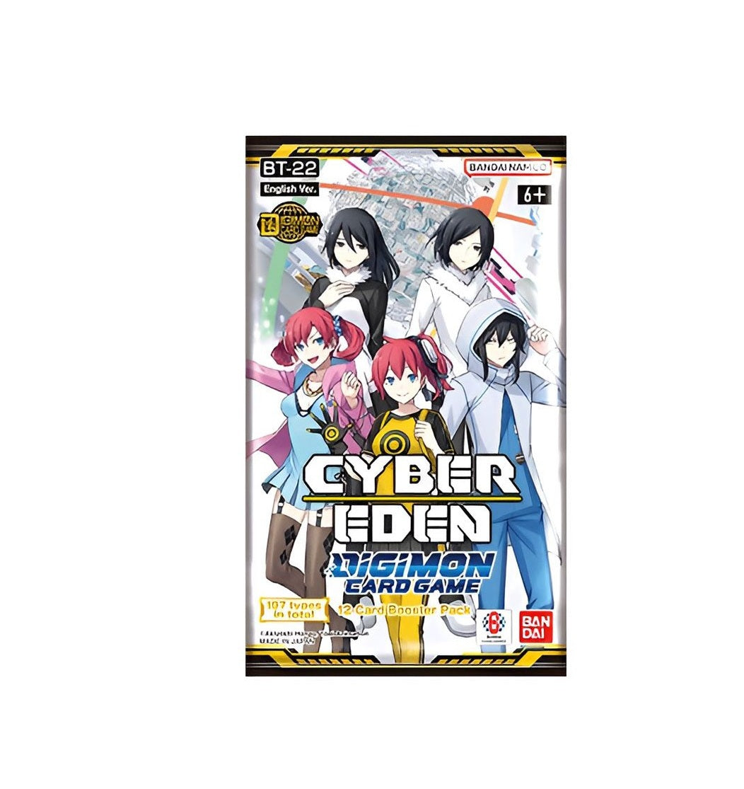 Sobre Suelto Digimon Card Game TCG - Cyber Eden BT-22 - Inglés