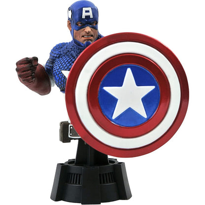 Figura Busto Diamond Select Toys Marvel - Capitán América Escala 1/7 #1028 de 3000