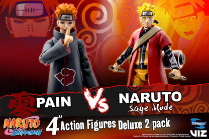 Pack 2 Figuras Toynami - Naruto Sage Mode VS Pain