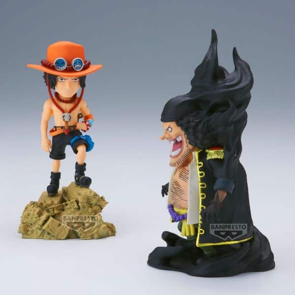 Figura One Piece Banpresto - World Collectible Figure Log Stories - Portgas D. Ace VS Mashall D. Teach 8CM