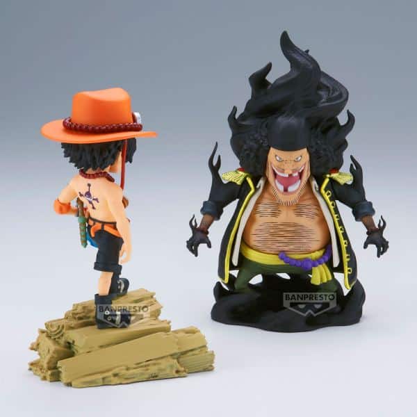 Figura One Piece Banpresto - World Collectible Figure Log Stories - Portgas D. Ace VS Mashall D. Teach 8CM