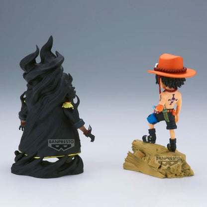 Figura One Piece Banpresto - World Collectible Figure Log Stories - Portgas D. Ace VS Mashall D. Teach 8CM
