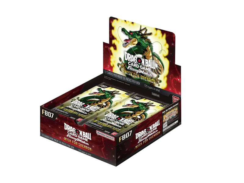 Caja de 24 sobres de cartas TCG Dragon Ball Fusion World - Wish for Shenron - FB07 - Inglés