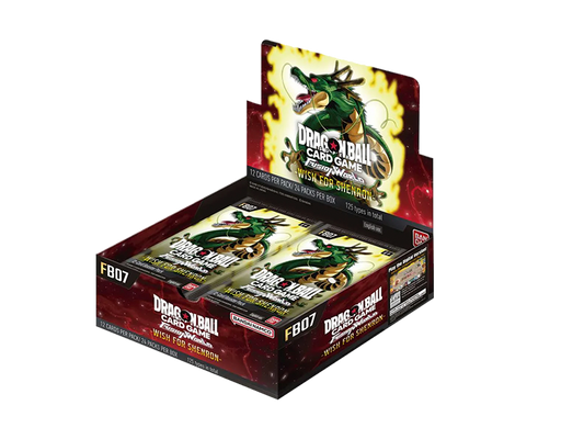 Caja de 24 sobres de cartas TCG Dragon Ball Fusion World - Wish for Shenron - FB07 - Inglés