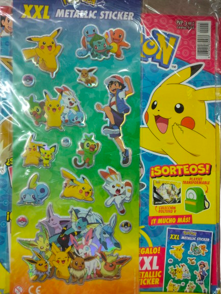 Revista Pokémon número 5 - XXL Metallic Sticker