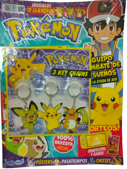 Revista Pokémon número 7 - Colección de llaveros