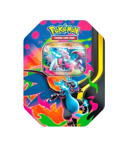 Lata Pokémon TCG - Mega-Charizard X - Castellano