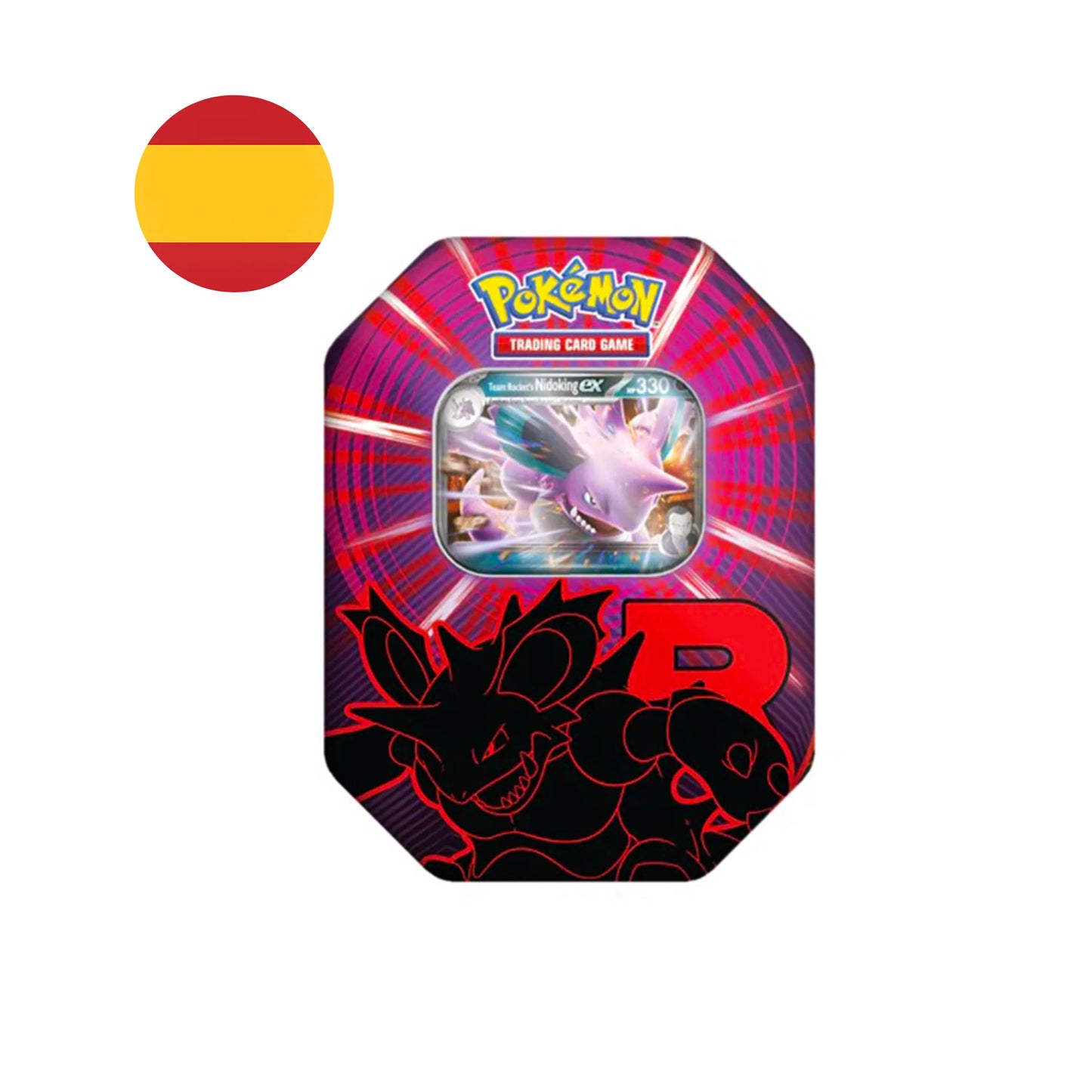 Lata Pokémon TCG Team Rocket - Nidoking EX - Castellano