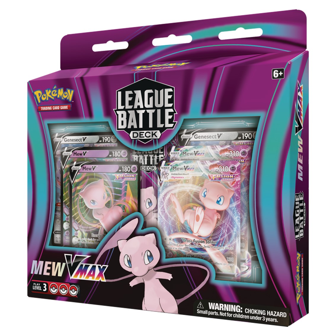 Caja De Sobres Pokémon League Battle Mew VMAX - Inglés