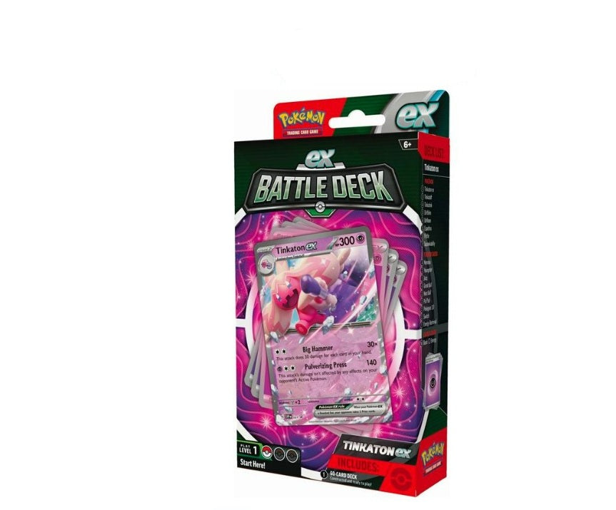 Pokémon TCG - Baraja de combate EX Portada Tinkaton EX - CASTELLANO