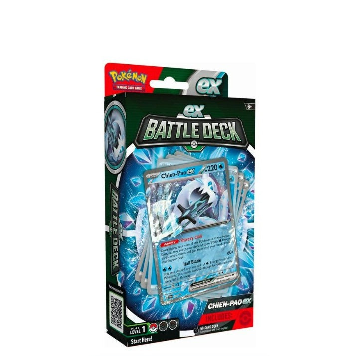 Pokémon TCG - Baraja de combate EX Portada Chien-Pao EX - CASTELLANO