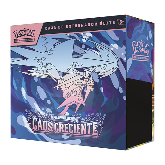ETB - Caja entrenador élite Pokémon TCG - Megaevolución Caos Creciente - Castellano