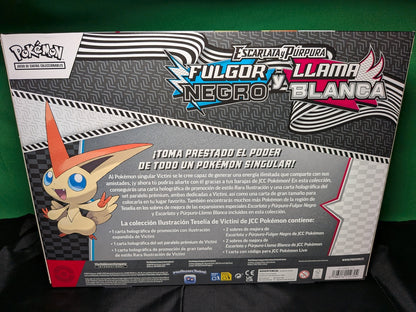 Pokémon TCG - Caja Colección Ilustración Victini Fulgor Negro y Llama Blanca