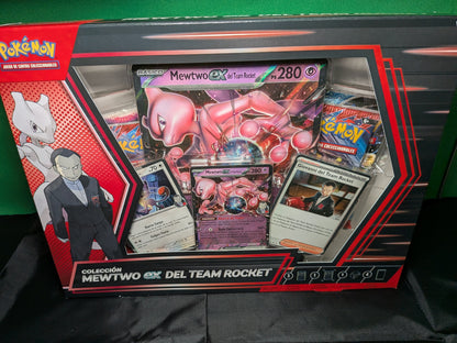 Caja Pokémon TCG Colección Mewtwo EX el Team Rocket - Castellano