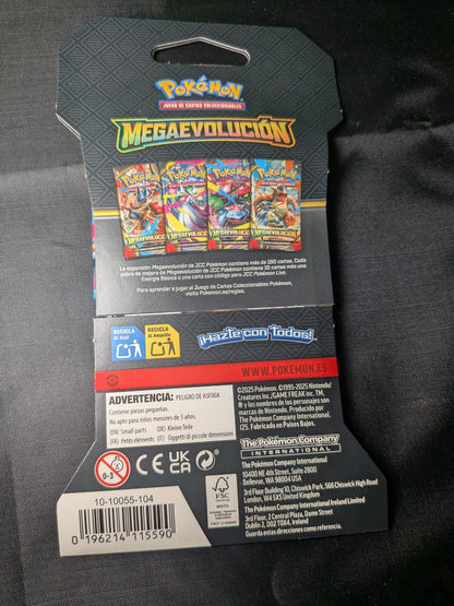 Blister con 1 sobre de Pokémon TCG - Megaevolución - Imagen 2