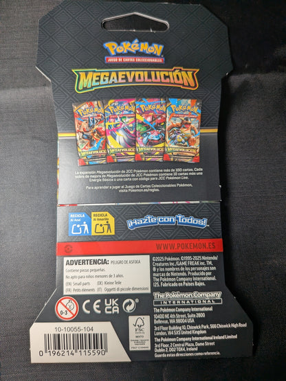 Blister con 1 sobre de Pokémon TCG - Megaevolución - Imagen 4