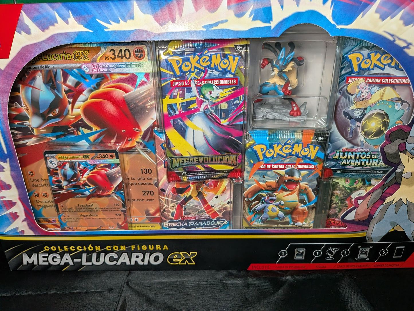 Pokémon TCG - Colección Figura ´Mega-Lucario EX - Castellano