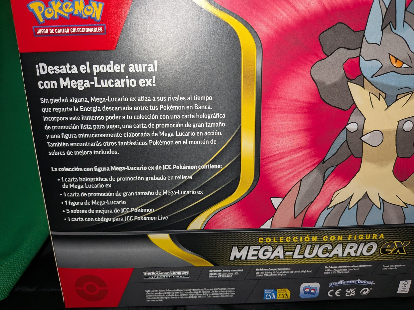 Pokémon TCG - Colección Figura ´Mega-Lucario EX - Castellano