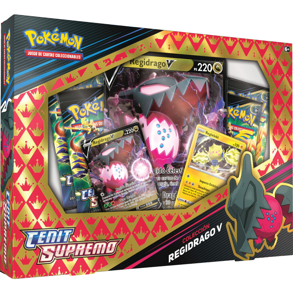 Caja Pokémon TCG - Cenit Supremo Colección Regidrago V - Castellano