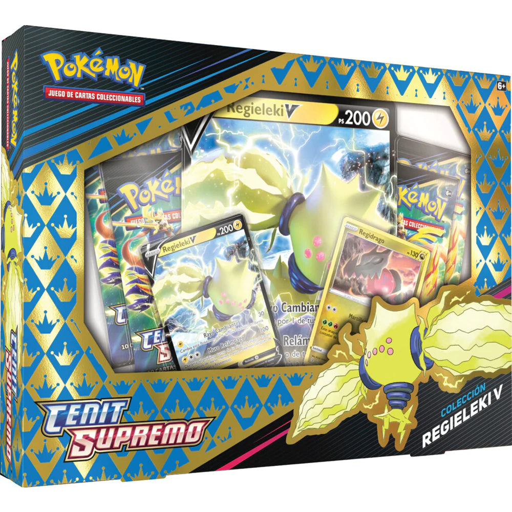 Caja Pokémon TCG - Cenit Supremo Colección Regieleki V - Castellano