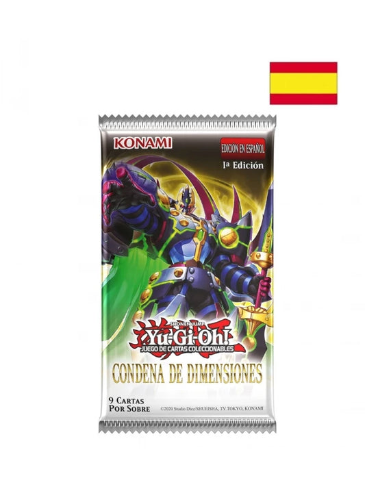 Caja de cartas TCG Yu-Gi-Oh! Condena de Dimensiones - Castellano