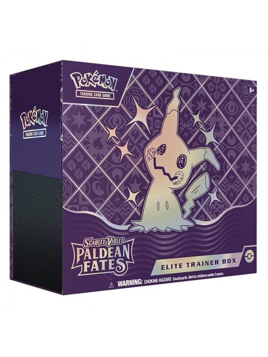 Pokémon Elite Trainer Box PALDEAN FATES - Caja Entrenador Elite Trainer Box SV 4.5 Inglés. Pokemon TCG