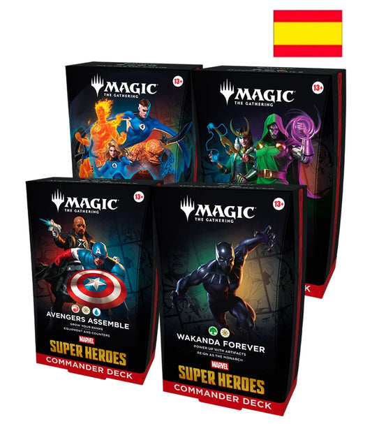 Commander Displa - Marvel Super Heroes Español - Magic The Gathering - Wakanda por Siempre