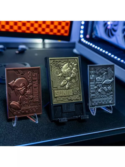 Digiplate Starter Pack - Soporte para móvil y 3 placas de metal de Sonic Exquisite Gaming