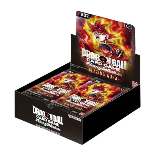 Caja de cartas TCG Dragon Ball Fusion World Blazing Aura FB02